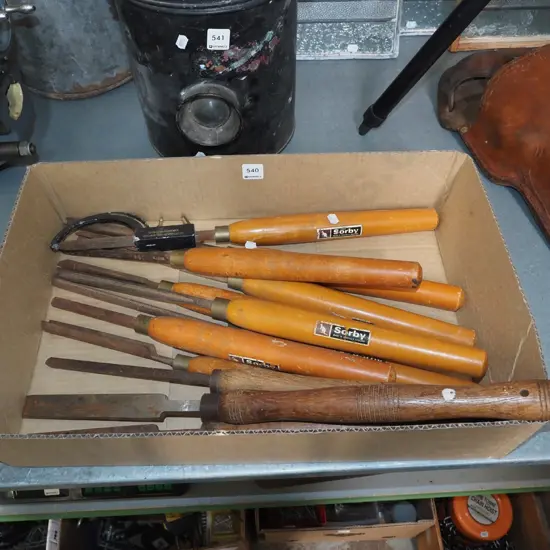 box of lathe chisels