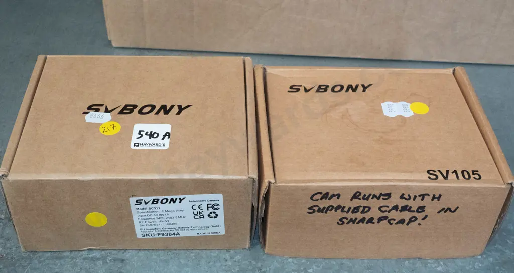 SV Bony 2 mega  pixel astronomical camera & 1 other camera Image 1++