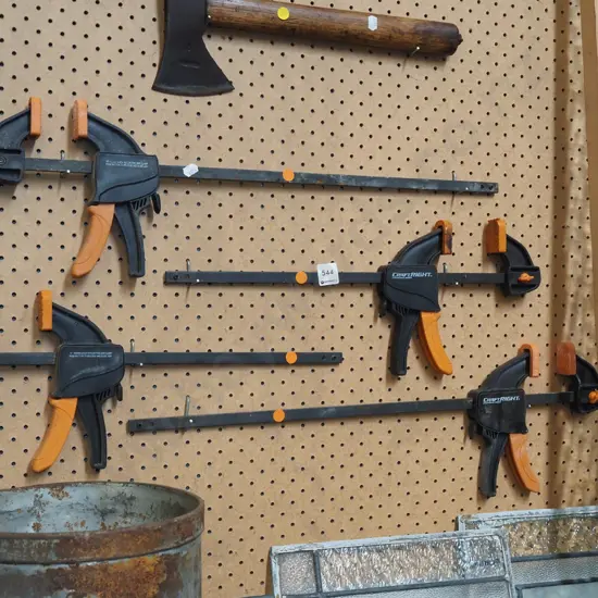 4x quick release clamps - orange dots