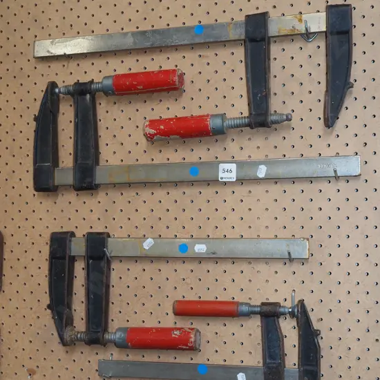 4x F clamps