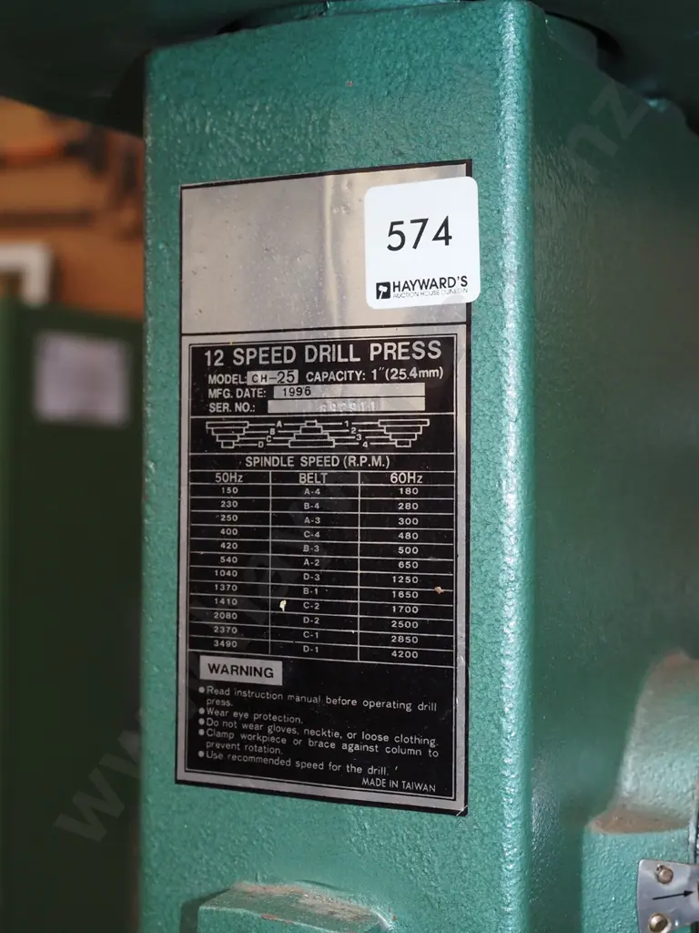 large freestanding heavy duty 12 speed drill press Image 1++