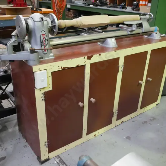 Myford woodworkers lathe on stand