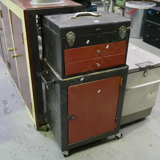 workshop tool box cupboard on casters