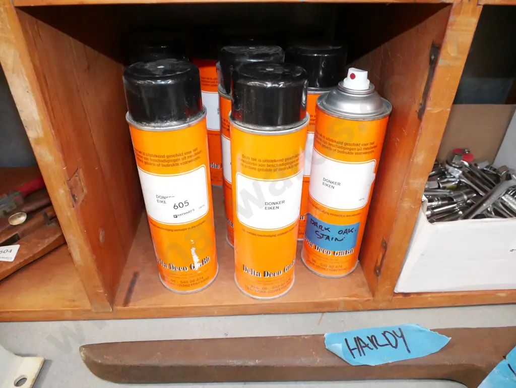various  spray cans - contents unknown Image 1++