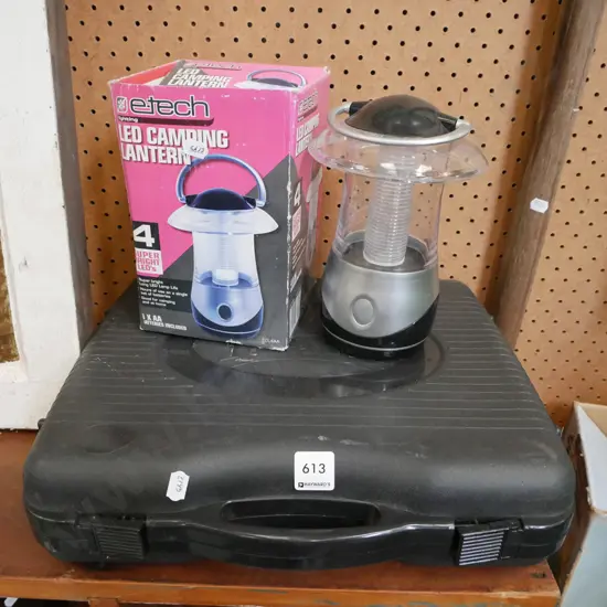 camping stove and lantern
