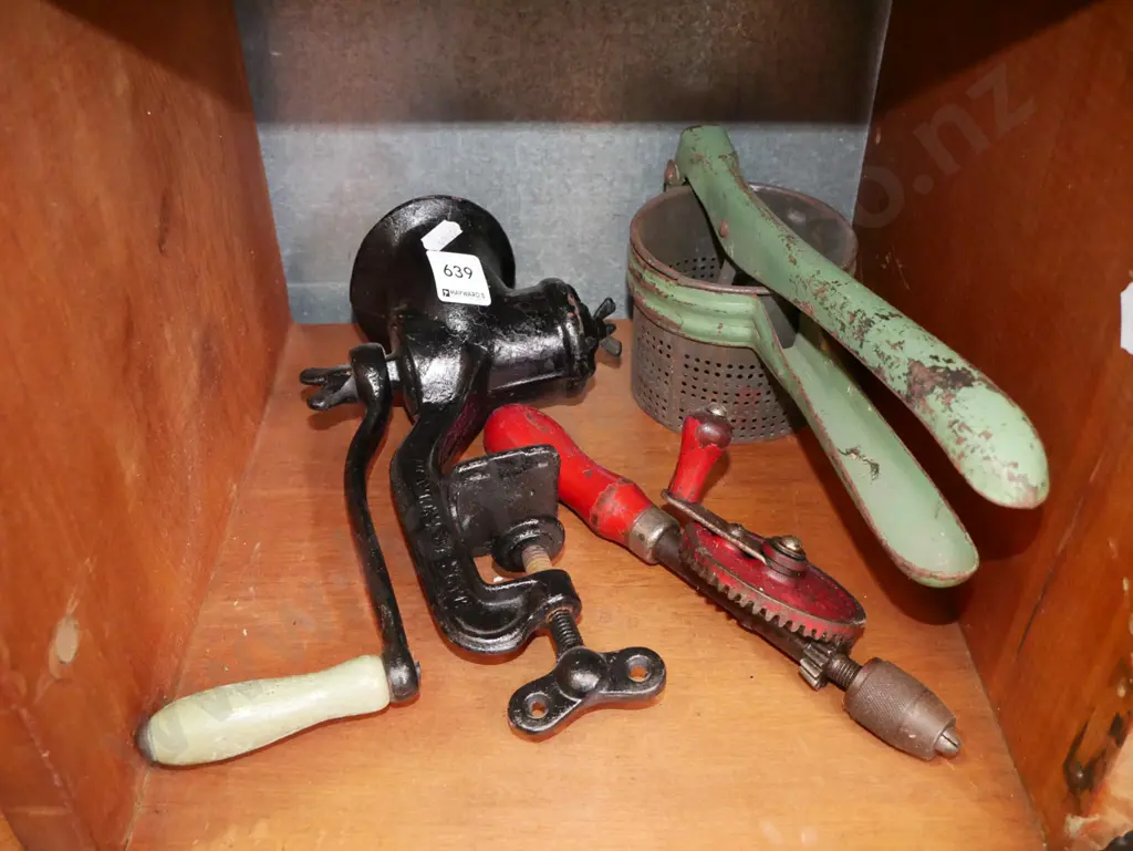 egg  beater drill, mixer, vintage press Image 1++