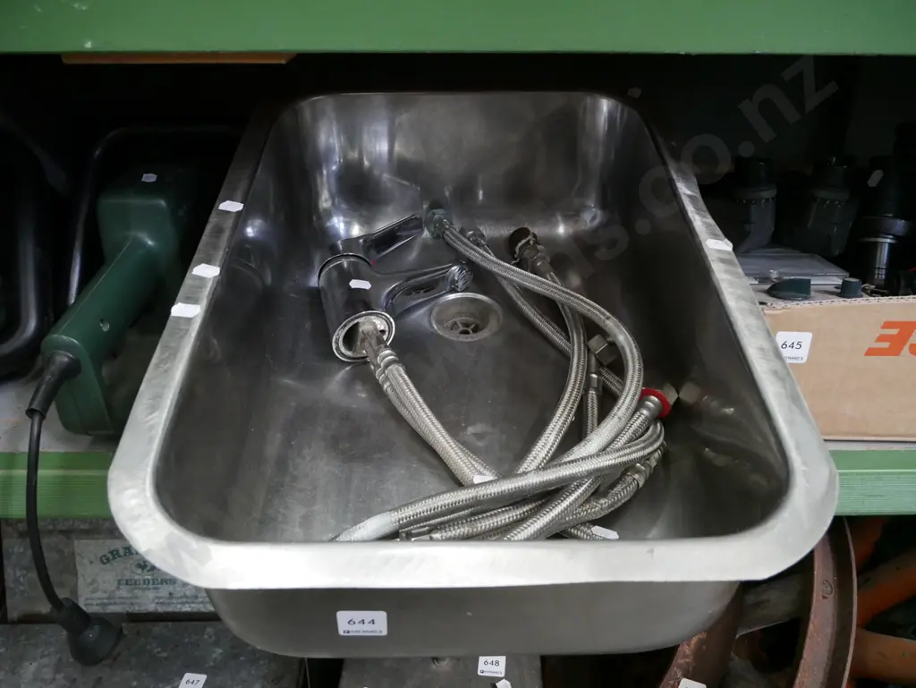 stainless sink and tap Image 1++