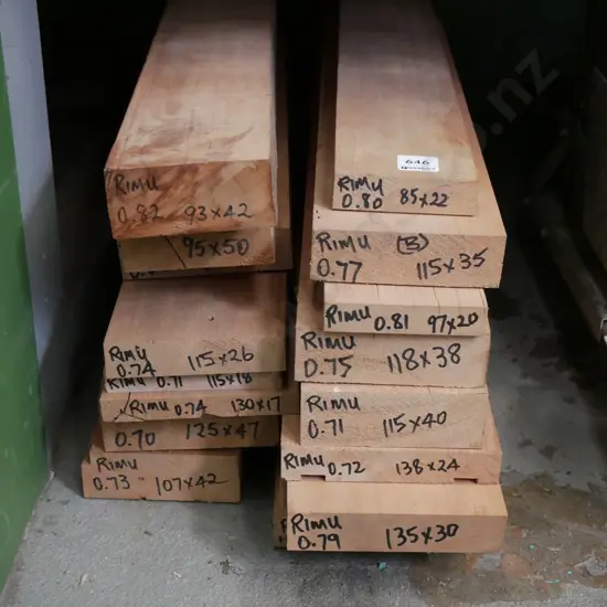 various lenths of rimu