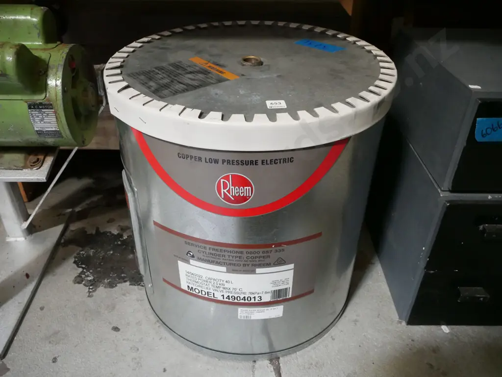 Rheem low pressure 40L hot water cyclinder Image 1++