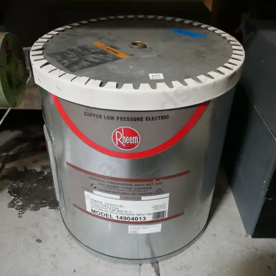 Rheem low pressure 40L hot water cyclinder