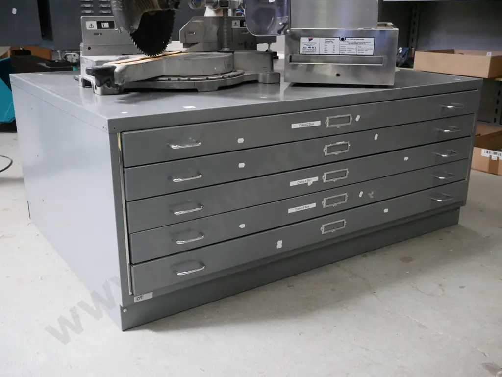 set of 5 plan drawers Image 1++