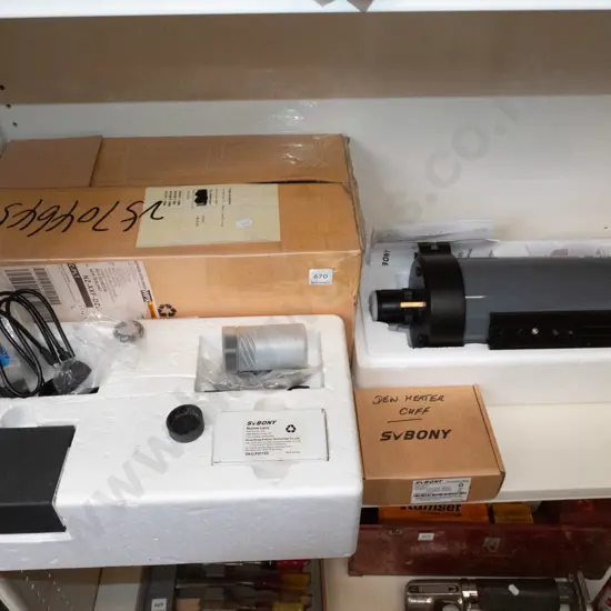 SV Bony astronomical telescope with various accessories