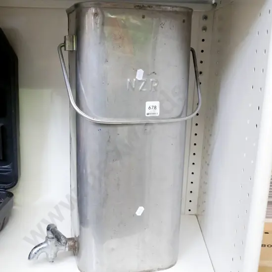 NZ Railways stainless steel container with tap