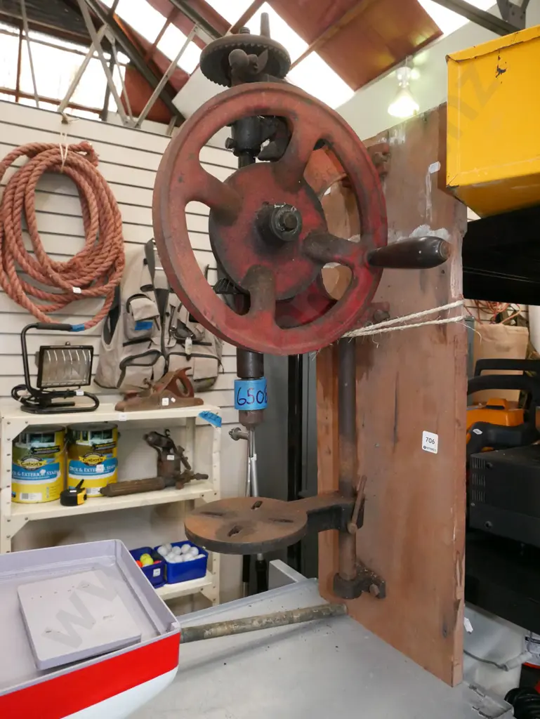 wall mouted hand operated drill press Image 1++