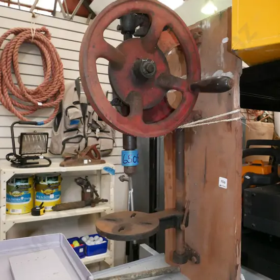 wall mouted hand operated drill press