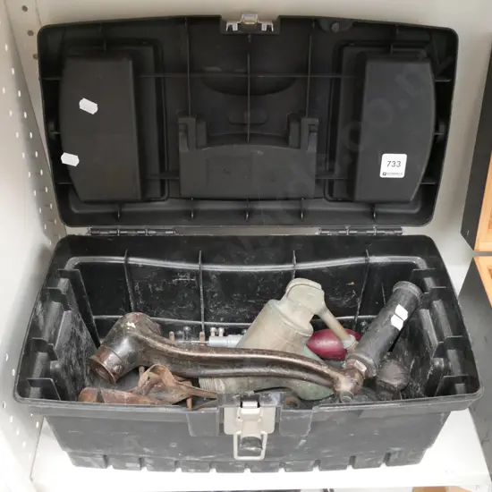 tool box; tap, cast metal handle etc