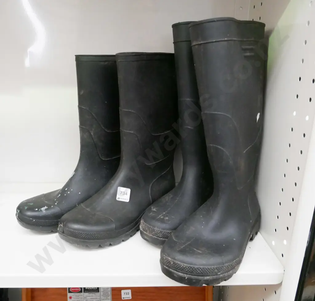 pair of size 7 and size 8 gumboots Image 1++