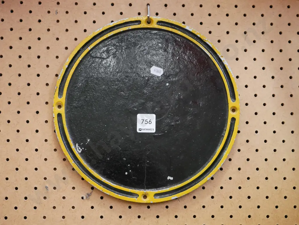 blank cast alloy railway plaque Diam255 Image 1++