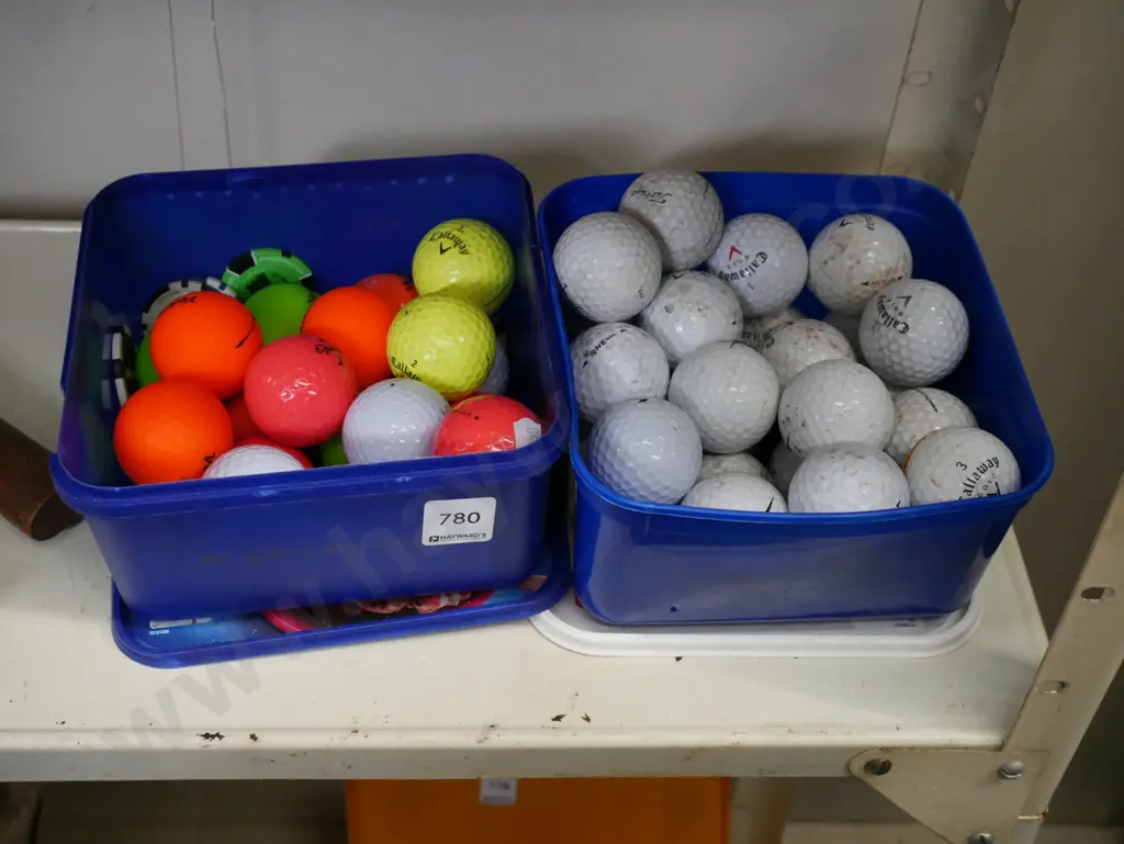 2x tubs of golf balls Image 1++