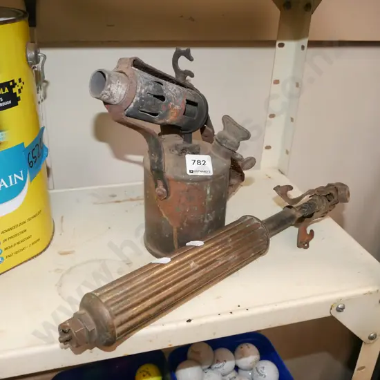 2x brass blow torches
