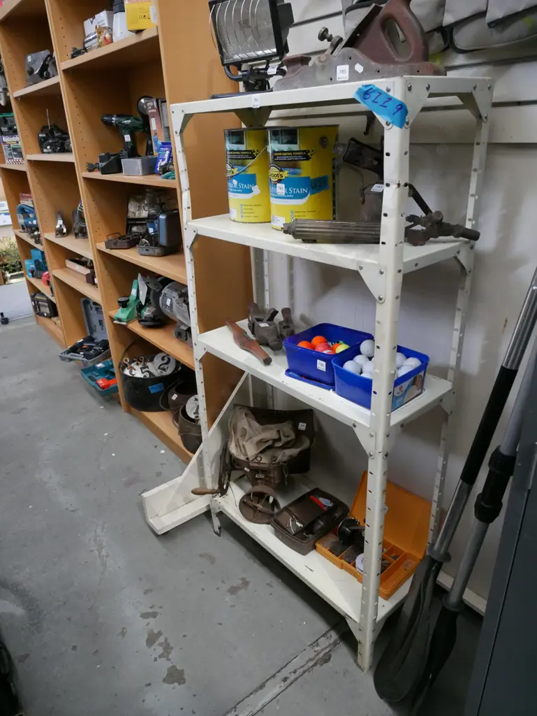bent metal workshop shelves H1440 W740 D290 Image 1++