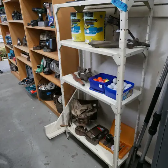 bent metal workshop shelves H1440 W740 D290