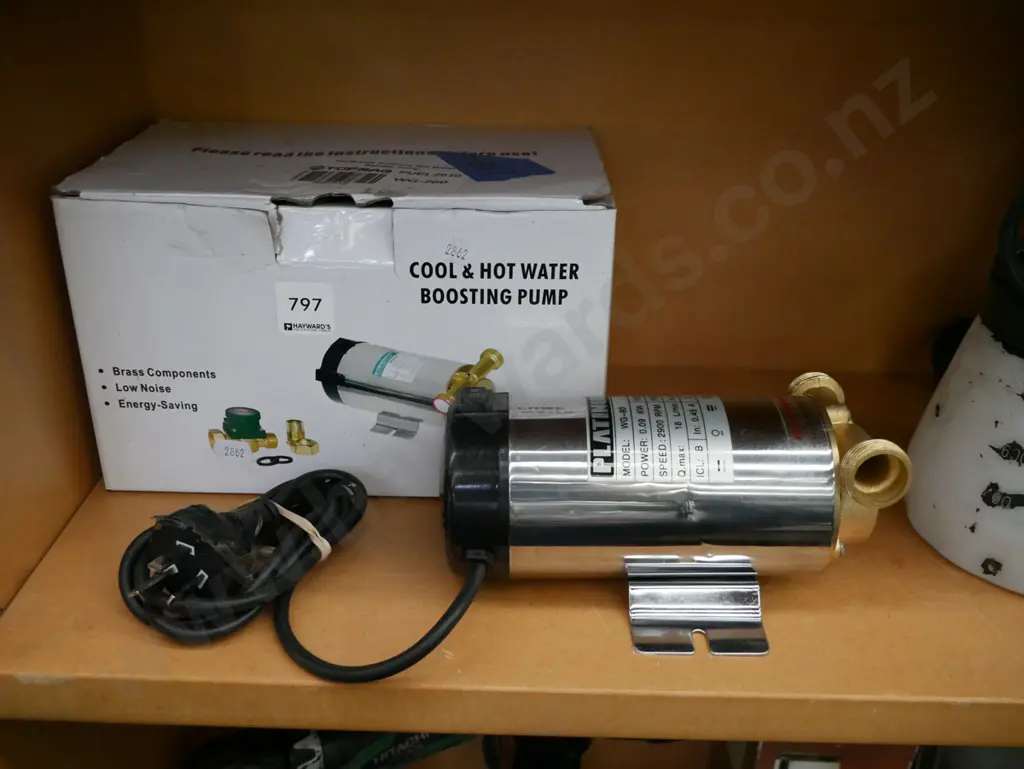 Cool and Hot water boosting pump - cord needs attention Image 1++