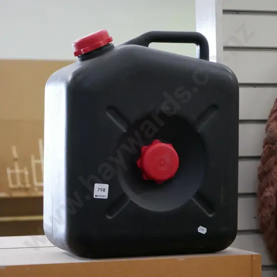 black plastic oil change container