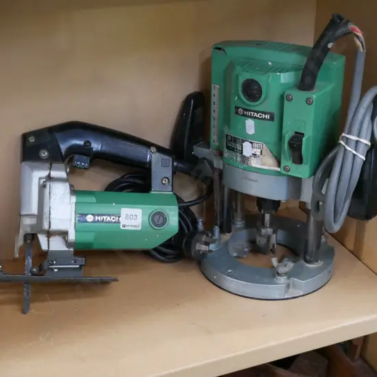 Hitachi plunge router and jigsaw