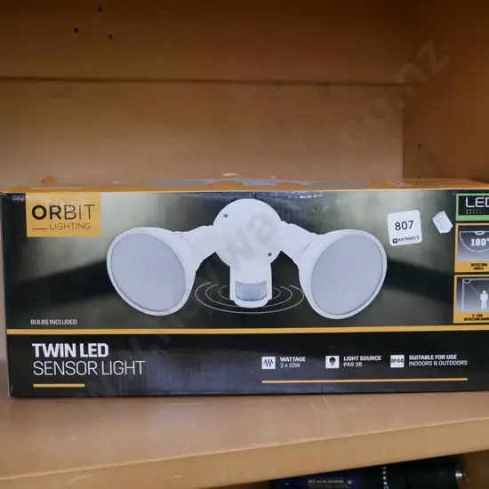 boxed twin LED sensor light