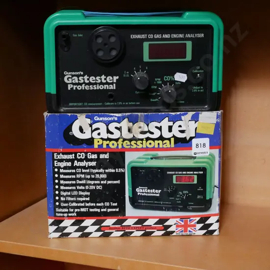 gas testing, exhaust gas and engine analyser