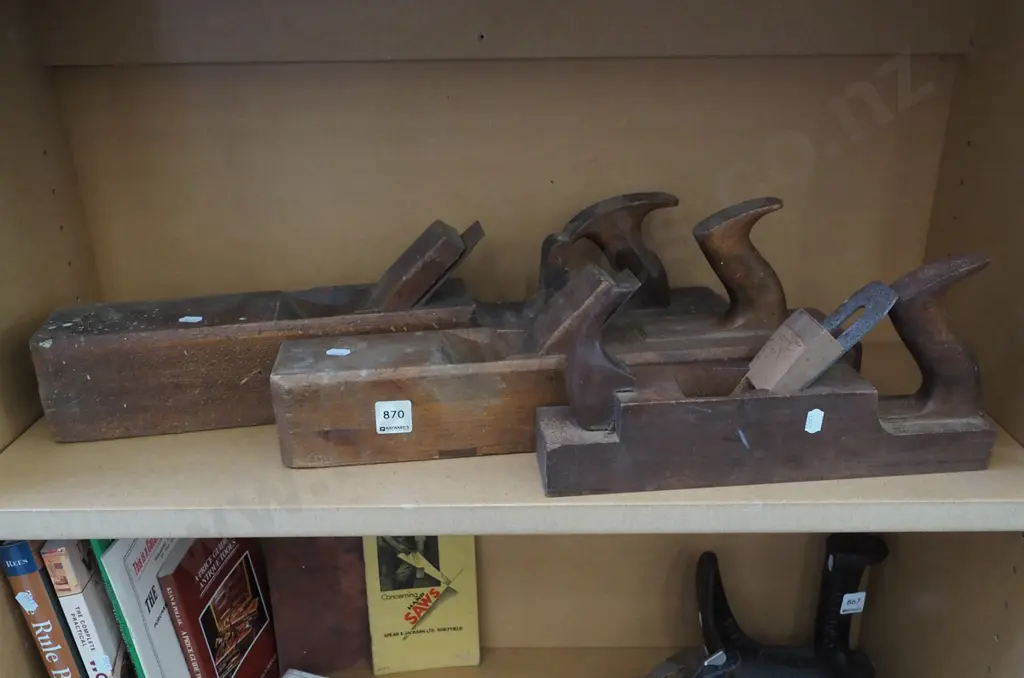 3x wooden hand planes Image 1++