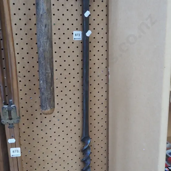 long metal auger bit