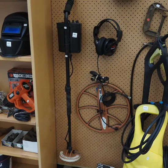 Ereka gold metal detector with 3 different head units etc