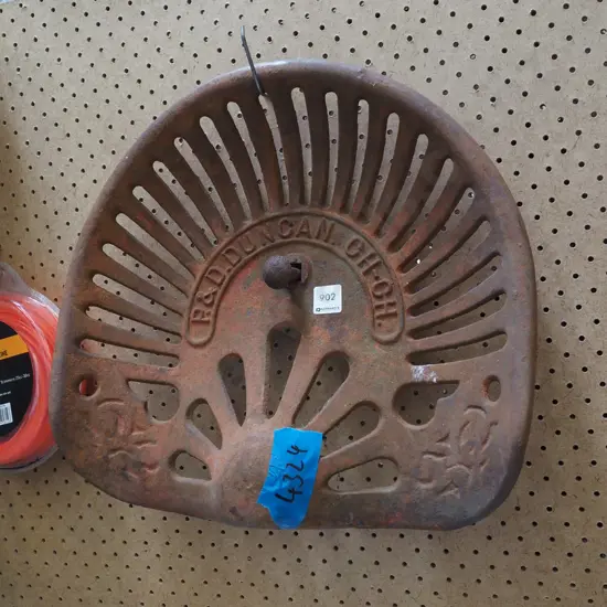 cast iron tractor seat