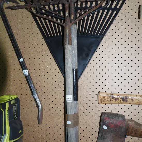 grass rake, 3 garden rakes