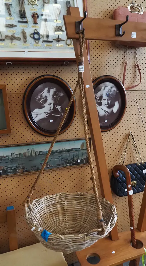 hanging cane basket Image 1++