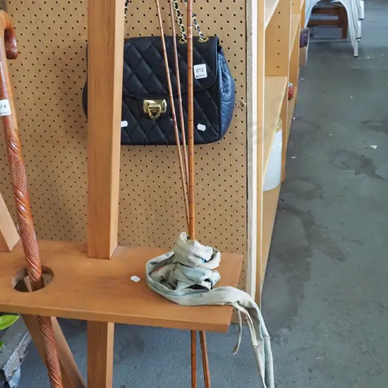 fly fishing reel with split cane rod