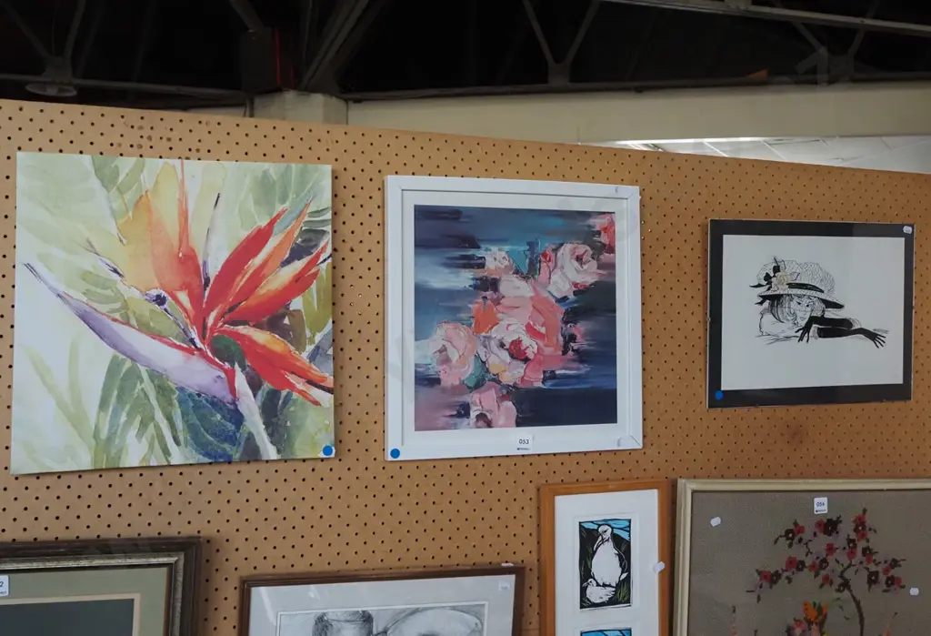 boxed print, framed print, framed watercolour - blue dots Image 1++