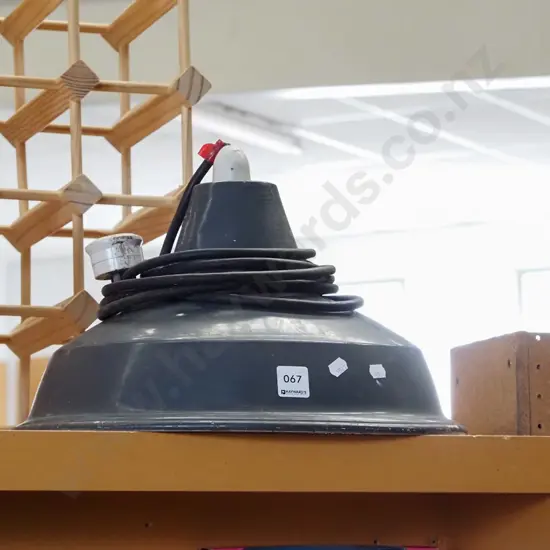 industrial enamel light shade - needs attention