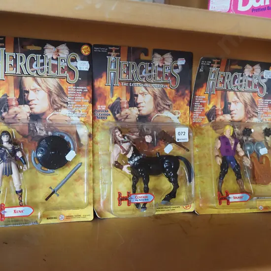 3x boxed as new Hercules figurines