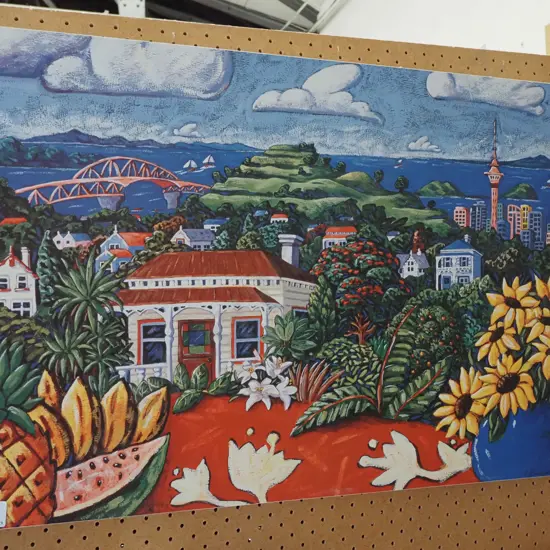 boxed print - Auckland landscape