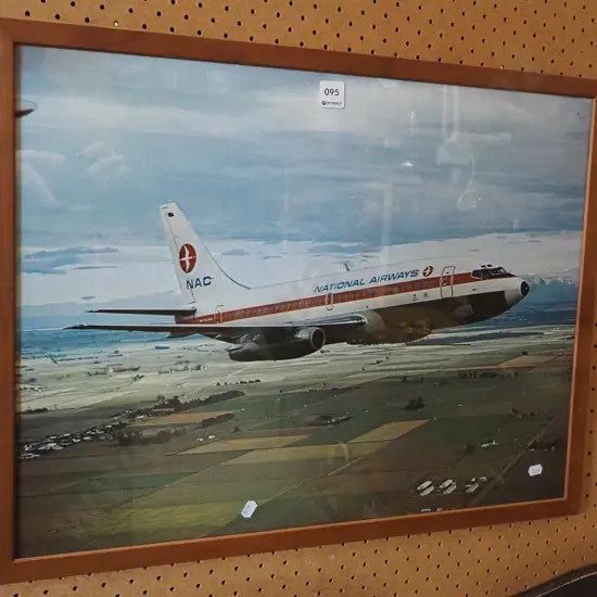 framed photo print - plane