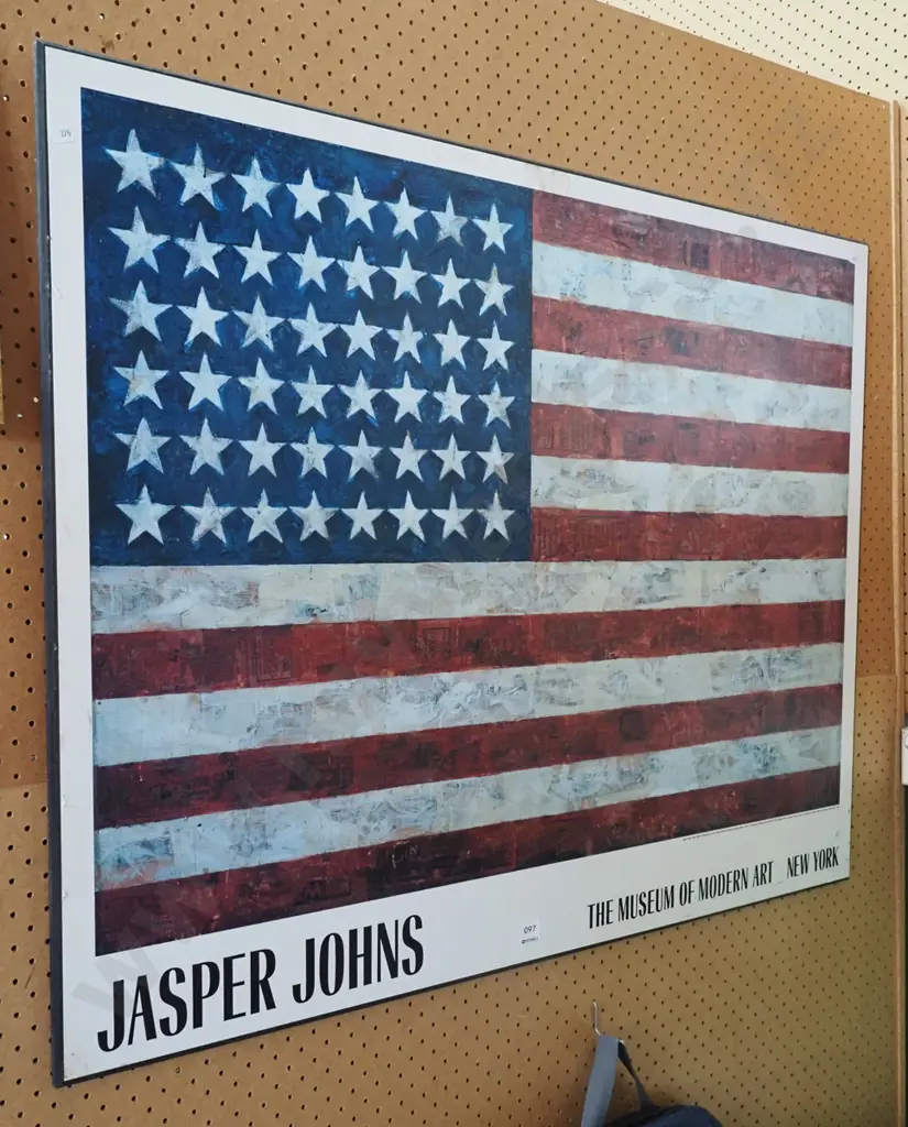 Jasper Johns print on board Image 1++