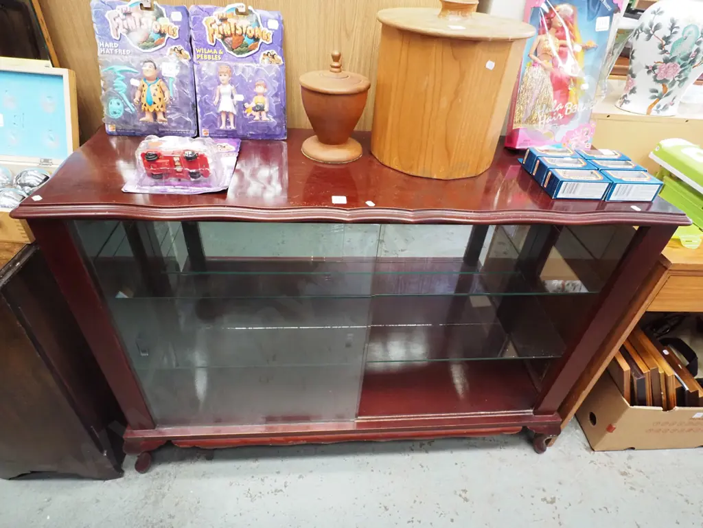 cab leg mahogany china cabinet H865 W1210 D400 Image 1++