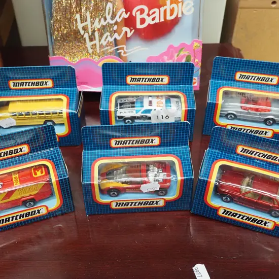 6x boxed Matchbox vehicles