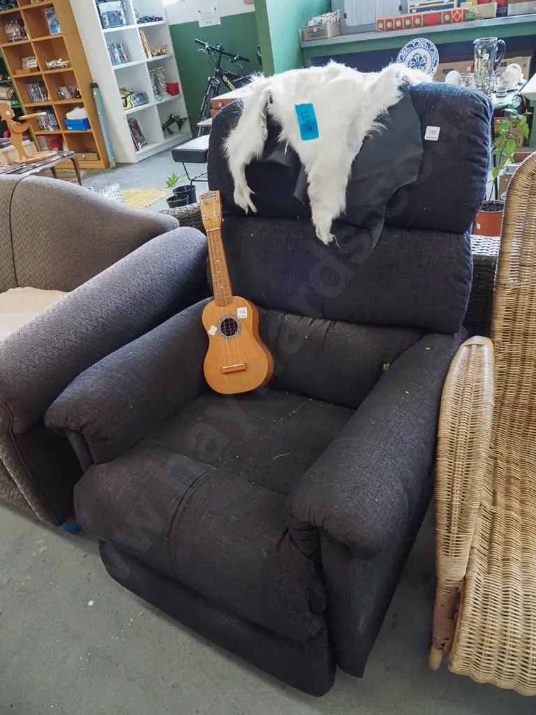 charcoal LaZBoy rocker recliner Image 1++