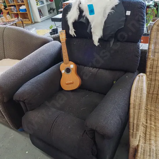 charcoal LaZBoy rocker recliner