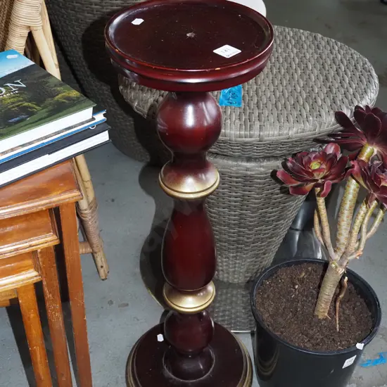 painted pine jardiniere stand H730