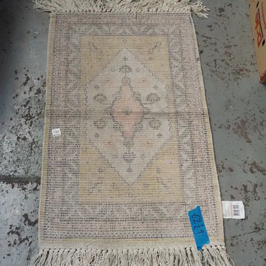 small woven faded floor mat L840 W515